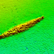 Radio scans show the outline of the HMAS AE1, found off the coast of the the Papua New Guinea island of New Britain. (Image: Australian Department of Defense via AP)
